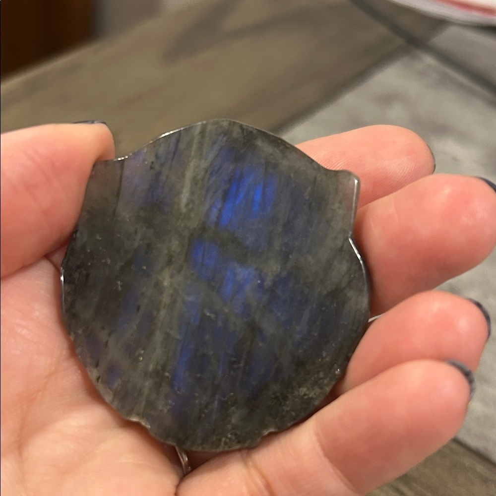 Labradorite Lion Head Crystal - Picture 5 of 6